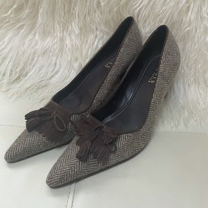 Ralph Lauren gorgeous tweed and tassels. Like new